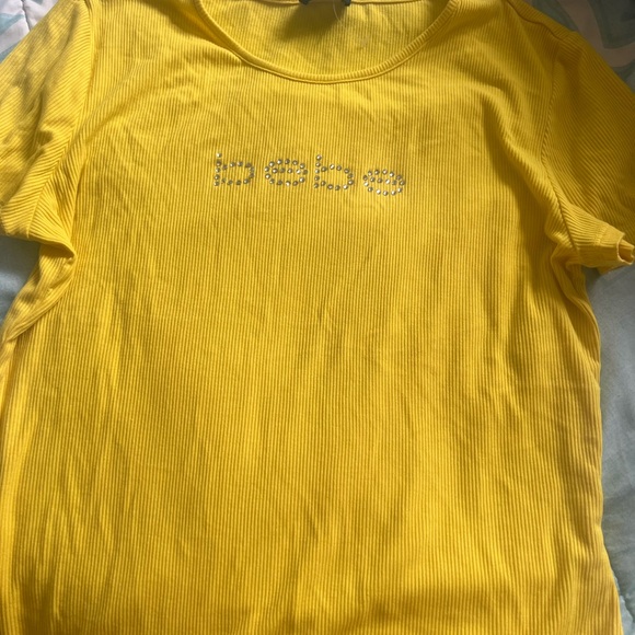 Bebe xl yellow shirt - Picture 4 of 4